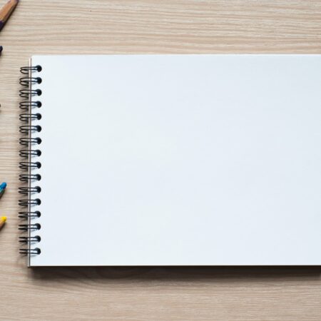 drawing tools on a desk